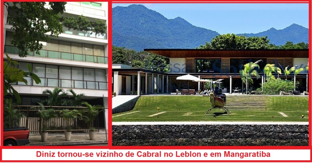 Orlando Diniz, com o tempo, deixou o apartamento de classe média e se tornou vizinho de Sérgio Cabral, no Leblon e em Mangaratiba.