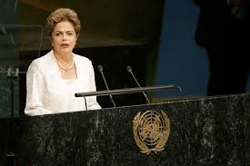 Discurso de Dilma na ONU foi protocolar, mas mandou o recado aos líderes mundiais. Onde pronunciou “qualquer retrocesso” pode-se se ler “golpe”. Foto reprodução