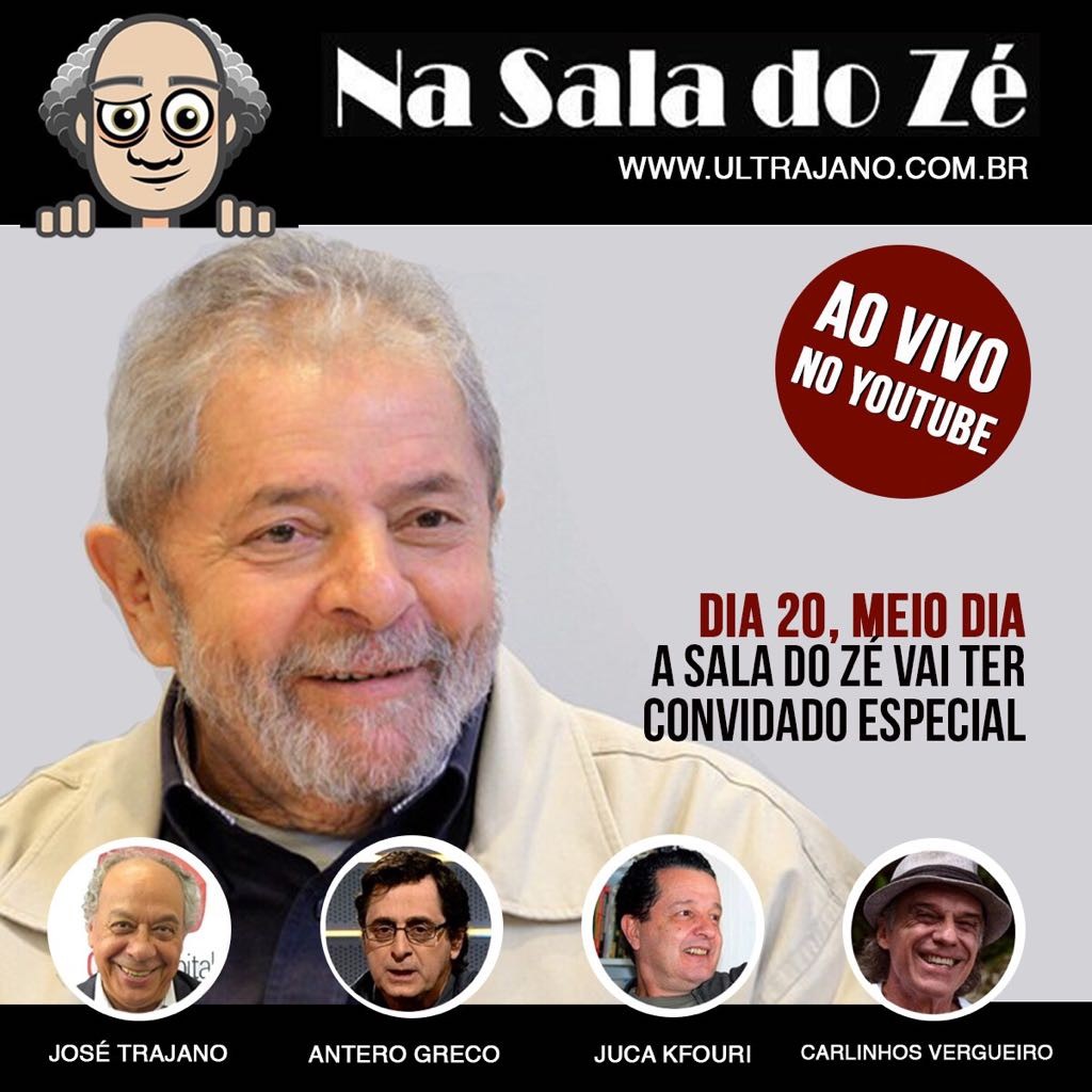 Ao meio dia, Na Sala do Zé, Lula responderá a Trajano se sabe qual é a saída para o Brasil.