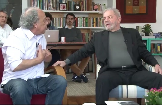 Na entrevista ao Blog Ultrajano, Lula deixou sem resposta a questão levantada por José Trajano: Como recuperar a esperança? (Foto: reprodução)