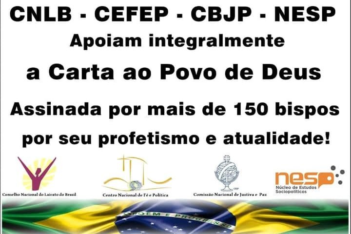 Bispos emitem carta ao povo brasileiro